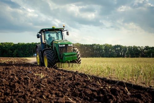 tractor in the field