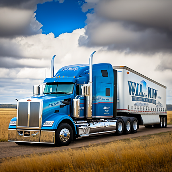 Truck with diesel engine